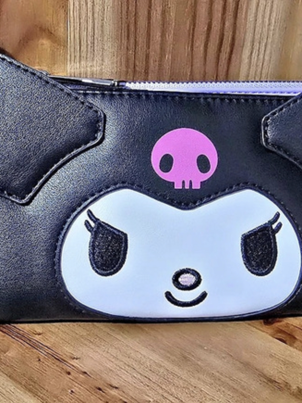 Loungefly Sanrio Kuromi Cosplay Tail Flap Wallet Black & Purple